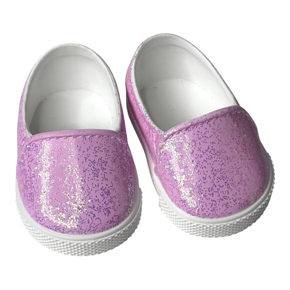 American Girl PINK SHOES Glitter Sparkle Truly Me Meet Outfit Doll Accessories - Picture 2 of 7